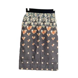Daniella Kallmeyer New York Size 2 Pencil Skirt Elastic Waist Printed Canvas